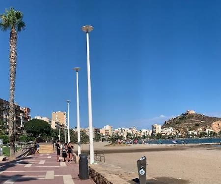 Precioso Apartamento Primera Linea De Playa Aguilas Bagian luar foto